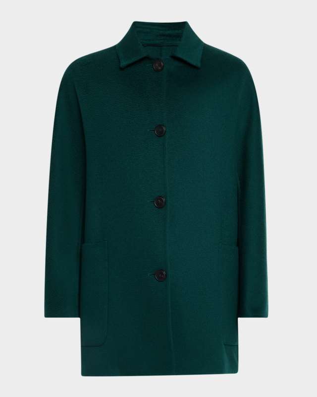 Lembi Single-Breasted Cashmere Coat